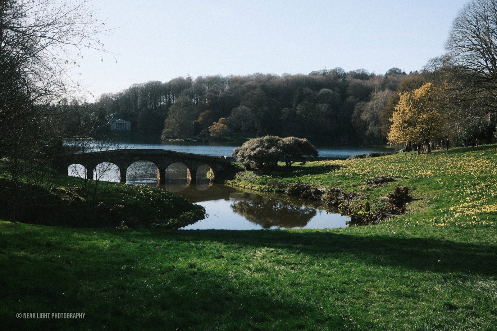 Bridge and river landscape